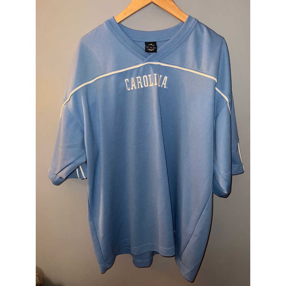 Jordan Brand UNC North Carolina Tar Heels Jersey Shirt Blue XL Embroidered Logo